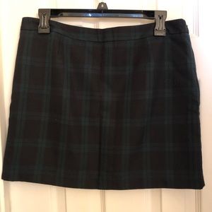 Plaid mini skirt